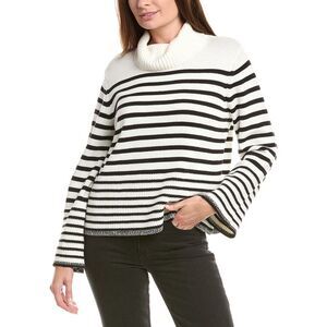 Cece Womens Turtleneck Sweater, White